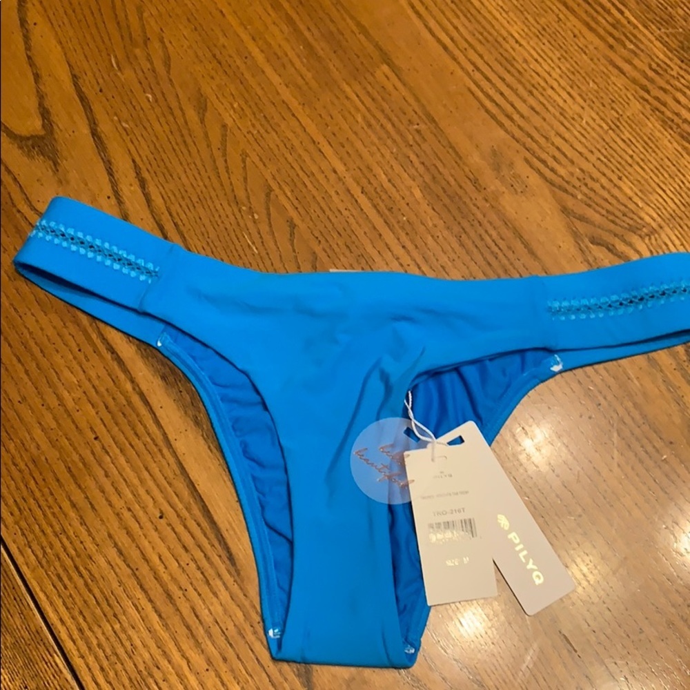 NWT PILYQ‎ Tropic’s Stitched Tab Teeny Swim Bottom